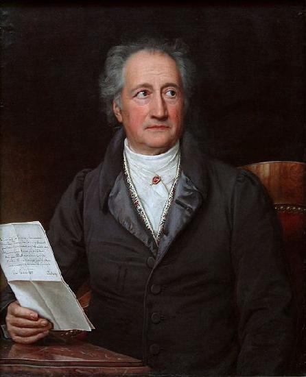 Joseph Karl Stieler Johann Wolfgang von Goethe at age 69 China oil painting art